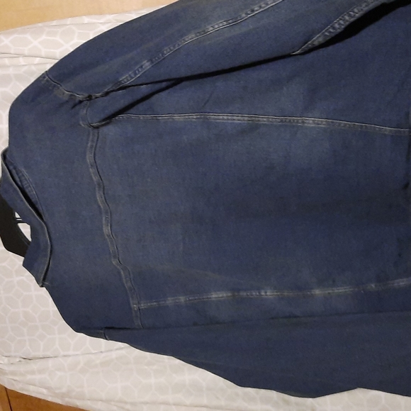 Plus Size 4X Sonoma Goods For Life Button Front Denim Blue Jean Jacket - Picture 2 of 6